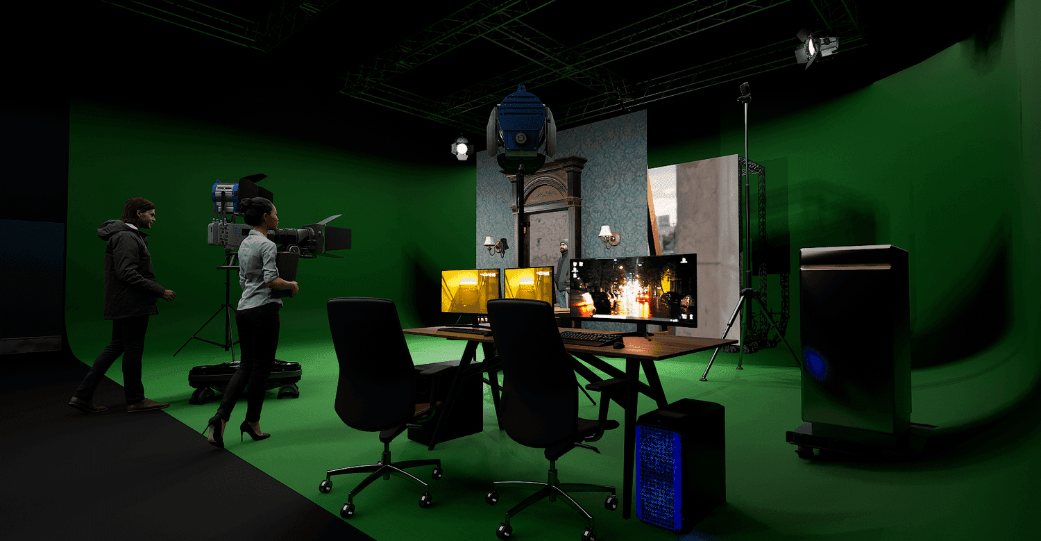 Design visualisation for the Méliès School virtual-production stage